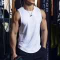 Summer Men's Gym Tank Top Fitness Training Clothing Quick-drying Loose Bodybuilding Sleeveless Shirt Men Fashion Basketball Vest. 