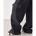Girls Baggy Thin Wide Leg Cargo Jeans High Street Retro Female High Waist Pants Lady Casual Fashion Solid Denim Trousers. 