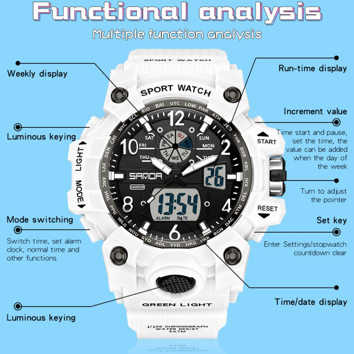 SANDA%20Luxury%20Brand%20Women's%20Digital-Analog%20Watches%20LED%20Digital%20Clock%20Casual%20Ladies%20Electronic%20Watch%20Women%20%20Reloj%20Mujer%20-%20Image%204
