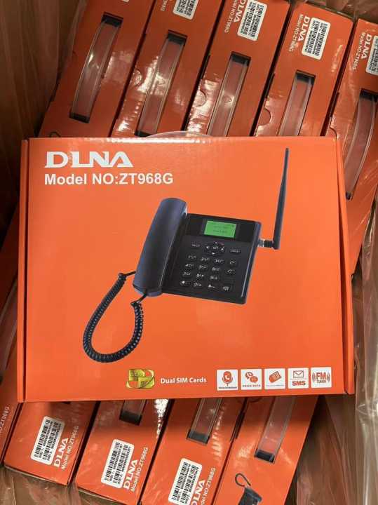 DLNA ZT868G GSM FWP Dual Sim Dual Standby Phone TNC Antenna desktop Phone with dual Sim Card

option, memory card, big battery by techinbudgets