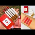 Matte Cigarette Lipstick Pack Set, 4. 