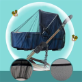 Portable Mini Crib Mosquito Net with Elastic Edge Fine Mesh Washable Bug Net Cover for Stroller And Bassinet.
