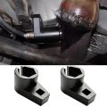 3/8" 22mm Offset Oxygen Sensor Socket Wrench, O2 Sensor Removal Tool Kit Set, Engine Adapter Wrench for Lambda Sensor. 