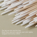 100Pcs Double-Ended Cotton Swabs with Fine Pointed Tips for Nail Art Makeup Eyeliner Correction - Essential Beauty Tools. 
