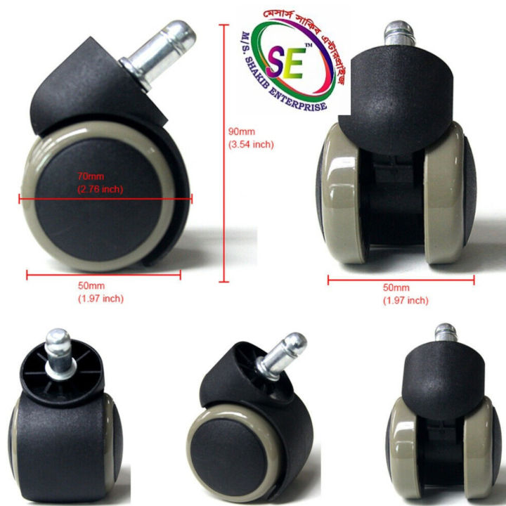 2"(5%20pes%20Swivel%201set)chair%20Wheel(push-10mm)%20universal%20plastic%20pu%20super%20Quality%20All%20types%20of%20office%20computer%20chairs%20and%20boss%20chairs%20wheels%20heavy%20quality%20Will%20360%C2%B0%20degrees%20rotate%20.5%20pes%20Weight%20Capacity%20-250kg%20-%20Image%204