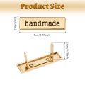 6/12PCS Handmade Metal Labels Rectangle Alloy Tags for Clothes Jeans Shoes Bags HandMade Labels DIY Crafts Hardware Sewing Item. 