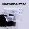 Aquarium Hang On Filter Mini Filter Fish Tank USB power interface 2.5W Flow 250H/L Suitable for fish tanks below 30cm. 