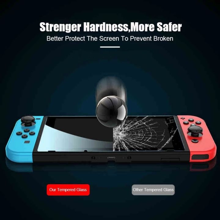 1/2/3PCS%209H%20Tempered%20Glass%20Screen%20Protector%20Compatible-Nintendo%20Switch%20OLED/%20NS%20Hard%20Protector%20Film%20for%20Switch%20Lite%20Game%20Console%20-%20Image%205