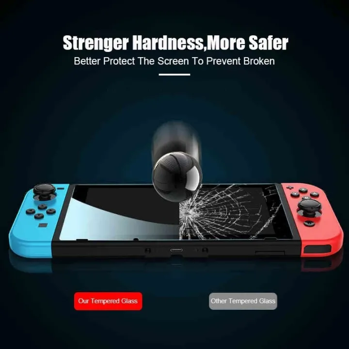 1/2/3PCS%209H%20Tempered%20Glass%20Screen%20Protector%20Compatible-Nintendo%20Switch%20OLED/%20NS%20Hard%20Protector%20Film%20for%20Switch%20Lite%20Game%20Console%20-%20Image%205