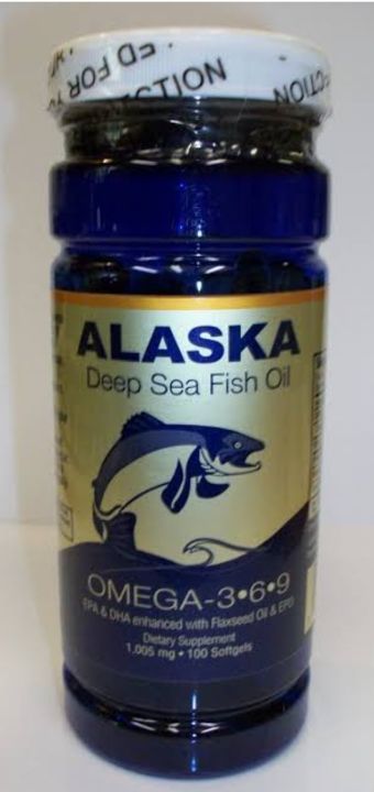 Alaska Fish Oil Omega 3,6,9 1005mg 100's/bot