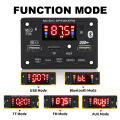 Without an amplifier Bluetooth 5.3 Decoder Board DIY Microphone FM Radio TF USB Car Audio Music Player Speakers Volume Control. 