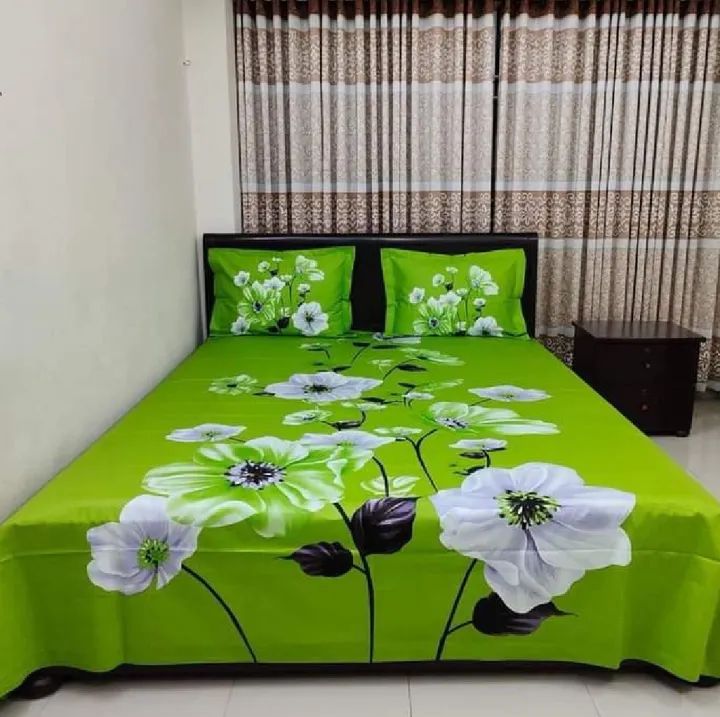Double King-Size Bedspread in Various Printed Colors (7'x8') Suti Fabric