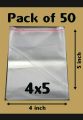 Bundle of 100 pieces | Transperant packets | Disposable bags. 