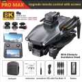 L600 Pro Max Screen 3-Axis Gimbal Screen GPS Professional Drone With 8K HD Camera 360° Obstacle Avoidance Touch Screen FPV Brushless RC Drones. 