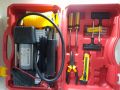 CAR AIR TIRE COMPRESSOR DOUBLE CYLINDER WITH PUNCTURE TOOL KIT 12V TYRE INFLATER CAR PUMP. 