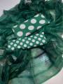 Alhamdulilah – Cut Work Polka Dots Lawn 3PC Suit | Polka Digital Printed Shirt, Chiffon Dupatta & Cross Stitch Trouser. 