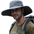 New Sun Protection Fishing Hat Summer Breathable Mesh Camping Hiking Caps Anti-UV Sun Hat Mountaineering Caps Men's Panama Hat.