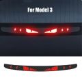 1PCS Halloween Car Stickers For Tesla Model 3 Y Personality High Mounted Brake Acrylic Projection Board Top Tail Light Emblem. 