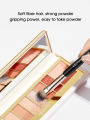 Double-headed painting eyeshadow brush novice makeup brush soft hair does not eat powder natural dizzy dye easy makeup staloofy hair.