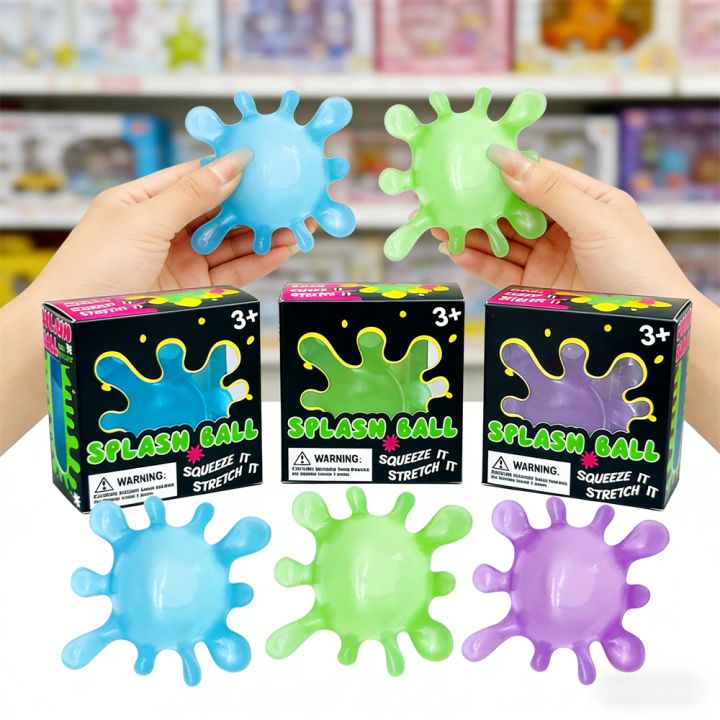 Squeezed Objects Schylling Needoh Splash Ball Sensory Fidget Cube Stress Relief Squishy ...