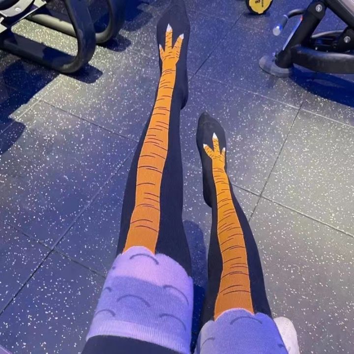Anime Funny Stockings Chicken Paws Socks Cosplay Kawaii Animal Feet Long Socks Party Halloween Costumes Props Daily Wearing