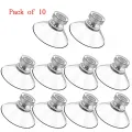 10 Pcs Clear Suction Cups PVC Vacuum Suction Cup Holder Plastic Suction Cups with Screws for Bathroom Kitchens Offices. 