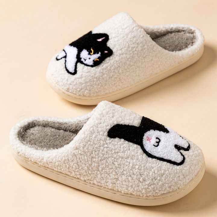 Children's%20Slippers%20Cute%20Cat%20Design%20Indoor%20Winter%20Warm%20Parent-child%20Shoes%20Comfortable%20Leisure%20%20Home%20Shoes%20-%20Image%203