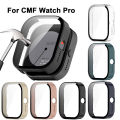 Tempered Glass+Case For CMF Watch Pro Screen Protector Anti-scratch Protective Cover For CMF by Nothing Watch Pro PC Case.