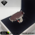 Natural Yemeni Aqeeq Stone Ring , Handmade Silver Ring With Yamni Aqeeq , Long Shape Yemeni Aqeeq 925 Silver Ring. 