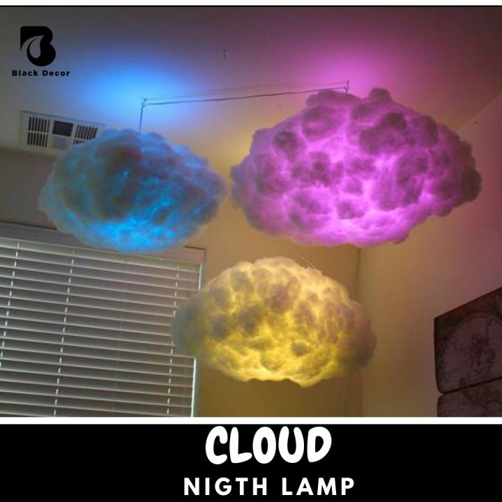 Cotton Cloud Night lamp|All colours Available RGB with Remote |