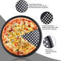 LMETJMA Pizza Pan With Holes Carbon Steel Perforated Non-Stick Pizza Tray for Oven Pizza Crisper Pan Dishwasher Safe JT139. 