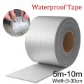 Waterproof Tape High Temperature Resistance Aluminum Foil Thicken Butyl Tape Wall Pool Roof Crack Duct Repair Sealed Self Tape.