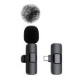 NEW Wireless Lavalier Microphone Audio Video Recording Mini Mic For iPhone Android Laptop Live Gaming Mobile Phone Microphone. 