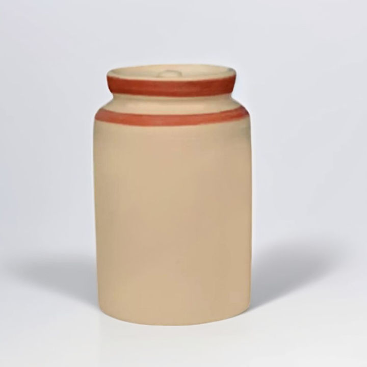 Ceramic Achar Jar 8 Pound Martban for Achar and Muraba Storage, Durable and Traditional Pickle Jar for Home Use