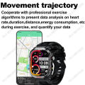 New in  Smart Watch For Men Wome  Amoled Flashlight Waterproof Outdoor Sport Bluetooth Call Smartwatch Smart Band. 