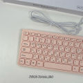 Spanish Korean Japanese Russian French USB wired mini keyboard Language 78 Keys for Desktop Computer PC Laptop thin. 