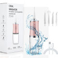 USB Portable Oral Irrigator Water Flosser Dental Water Jet Tools Pick Cleaning Teeth 200ML 4 Nozzles Mouth Oral Cleaning Agents. 