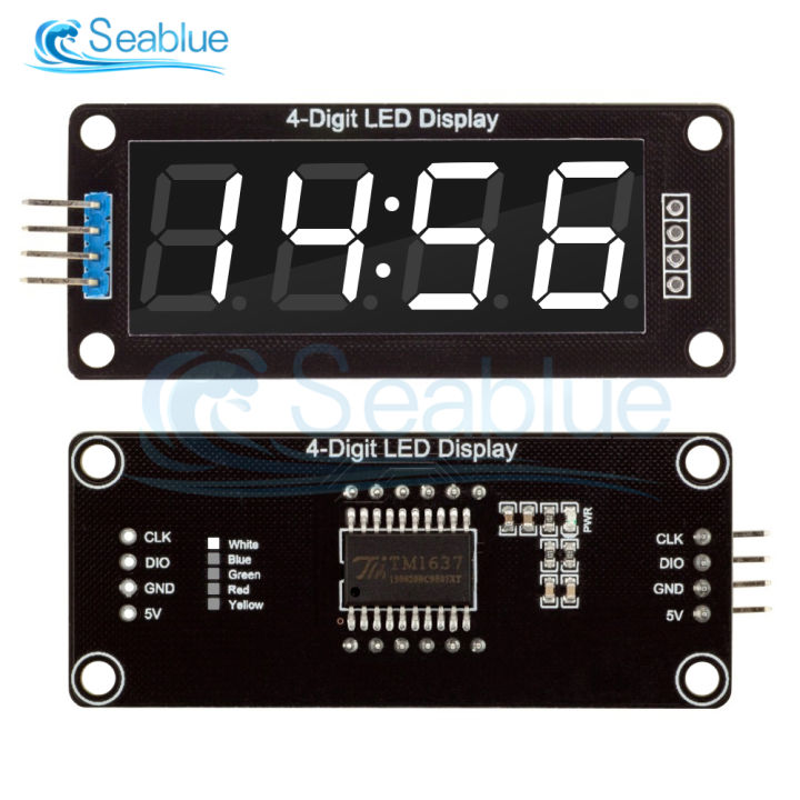 0.56%20inch%204-Digit%207%20Segments%20Digital%20Tube%20Clock%20Module%20Double%20Dots%20Blue%20Yellow%20White%20Green%20Red%20LED%20Display%20TM1637%20For%20Arduino%20-%20Image%204