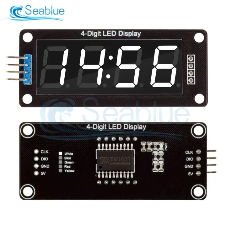 0.56%20inch%204-Digit%207%20Segments%20Digital%20Tube%20Clock%20Module%20Double%20Dots%20Blue%20Yellow%20White%20Green%20Red%20LED%20Display%20TM1637%20For%20Arduino%20-%20Image%204