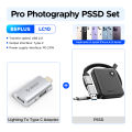 ORICO Portable SSD with 2 in 1 USB C Cable, External Solid State Drives, Up to 460MB/s for iPhone 14 13 11 12 X  IPad PC. 