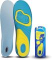 Silicone Gel Insoles with Orthotic Arch Support – Sport & Running Shoe Inserts for Men and Women | Massaging Insole for Shock Absorption, Heel Pain Relief, and All-Day Comfort for Walking, Running.