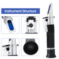 Seawater Refractometer ATC 0-10% Salinity Meter 1.000-1.070 SG Salt Specific Gravity Sea Salinometer For Aquarium Mariculture. 