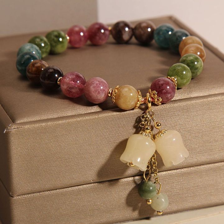 Fashion%20Natural%20Stone%20Beaded%20Bracelet%20for%20Women%20Lily%20of%20the%20Valley%20Flower%20Pendant%20Tassel%20Chain%20Bracelets%20Girl%20Party%20Jewelry%20%20-%20Image%202