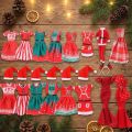 30Cm Doll Clothes Red Plush Overcoat Outfit Princess Dress Fashionable Suit For  11.8inch Doll Christmas Surprise. 