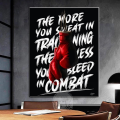 Rocky Balboa Quotes Canvas Art  Red Boxing Gloves Poster Inspirational Gym Wall Decor Print. 