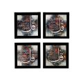 4 piece beautiful islamic calligrphy 4 Qul frame 6"×6" (4 qul frame). 