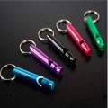 4 Pieces/set of Aluminum Sports Safety Whistle Alloy Small Whistle Keychain Outdoor Survival Camping Emergency. 