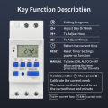 TNCE 220V Timer Switch THC15A mini size 7-day programmable time controller digital Full Automatic Control module Breaker for. 