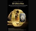 S9 ultra Max Gold edition smart watch 49 mm infinity display in premium quality with chain strap and black strap. 