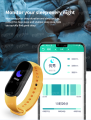 M7 smart watch intelligent heart rate monitor pedometer fitness social function M7 color touch screen suitable for gift. 